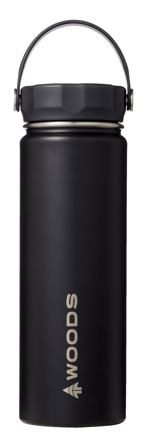 Woods Water Bottle, 22-oz, Stainless Steel, Leak-Proof, Black