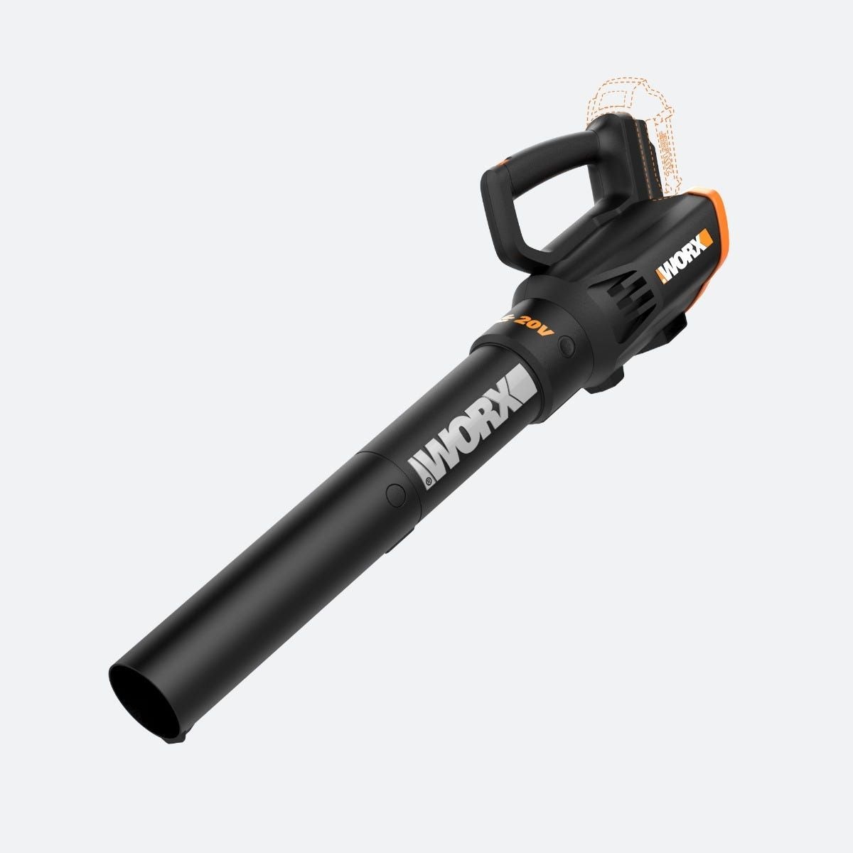 Worx 20V Power Share 360 CFM 75 MPH Leaf Blower (Tool only)