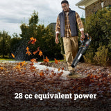 Worx 40V Power Share 780 CFM 190 MPH QuietTech Leaf Blower image 3