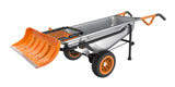 Worx Snow Plow Attachment for Worx Aerocart, features Galvanized Steel Wear Strip image 2