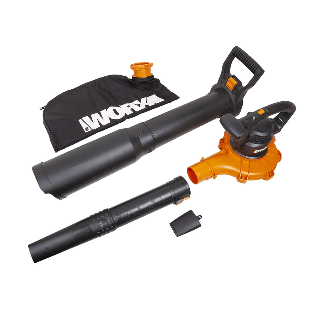 WORX WG518 12 Amp 385CFM Electric Leaf Blower, Vacuum & Mulcher