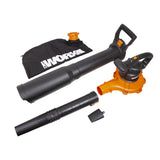 WORX WG518 12 Amp 385CFM Electric Leaf Blower, Vacuum & Mulcher