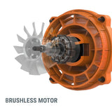 WORX WG543.9 Nitro 20V Power Share Cordless LeafJet Blower with Brushless Motor, Tool Only image 2