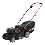 Worx WG737 Nitro 40V PowerShare 2-in-1 Brushless Cordless Push Poly Mower, 16-in with (2) PowerShare Pro 4.0Ah Batteries