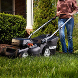 Worx WG737 Nitro 40V PowerShare 2-in-1 Brushless Cordless Push Poly Mower, 16-in with (2) PowerShare Pro 4.0Ah Batteries image 8