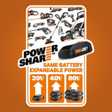 WORX WG929 20V Power Share Cordless Grass Trimmer & Leaf Blower Combo Kit image 7