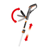 Worx WG934 Power Share 2x20V 2-in-1 Combo Kit, WG779 40V Cordless Mower, 14-in + WG163.9 20V Cordless Grass Trimmer/Edger, 12-in image 7