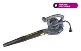 Yardworks 12 Amp 400CFM Electric Leaf Blower/Vacuum, Black image 6