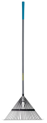Yardworks 24-Tine Metal Leaf Rake with Fibreglass Shaft, 24-in image 2