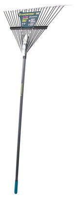 Yardworks 24-Tine Metal Leaf Rake with Fibreglass Shaft, 24-in image 3