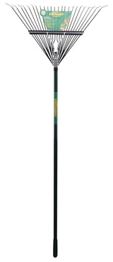 Yardworks 24-Tine Metal Leaf Rake with Fibreglass Shaft, 24-in image 4