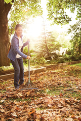 Yardworks 24-Tine Metal Leaf Rake with Fibreglass Shaft, 24-in image 8