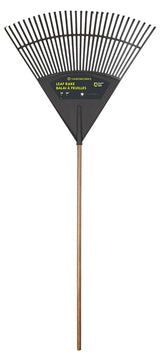 Yardworks 30-Tine Jumbo Leaf Rake with Hardwood Shaft, 30-in image 2