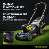 Yardworks 48V 2-in-1 Brushless Push Lawn Mower, 17-in with 4Ah Battery & Charger image 7