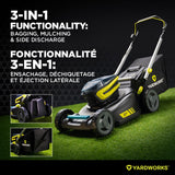 Yardworks 48V 3-in-1 Brushless Push Lawn Mower, 21-in with 6Ah Battery & Charger image 6
