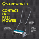 Yardworks 5-Blade Manual Walk Behind Reel Lawn Mower, 14-in image 4