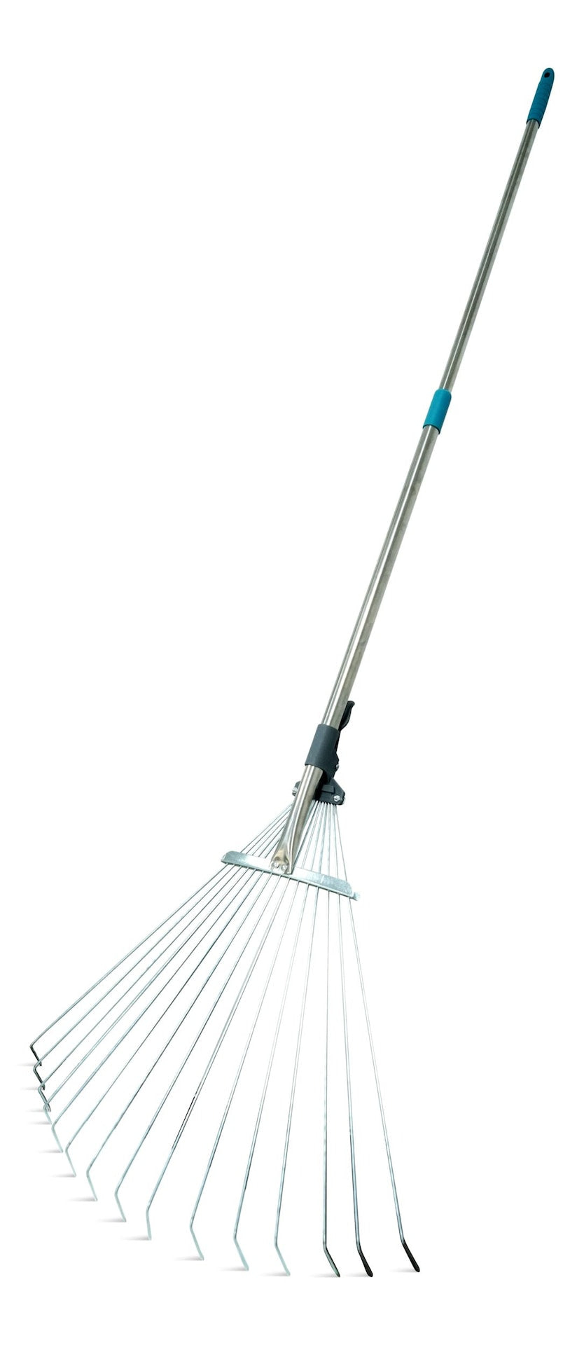 Yardworks 7 to 21-in Wide Metal Adjustable-Tine Telescopic Leaf Rake, 32 to 63-in Aluminum Shaft