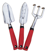Yardworks Aluminium Garden Tool Set with Rubber Handles, Assorted Colours, 3-pc image 5