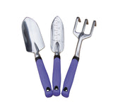 Yardworks Aluminium Garden Tool Set with Rubber Handles, Assorted Colours, 3-pc image 8