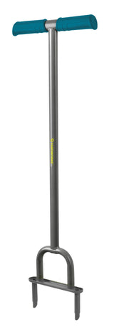 Yardworks Heavy-Duty 2-Prong Steel Garden Lawn Coring Aerator
