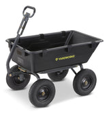 Yardworks Poly Tray 4-Wheel Garden/Yard Cart, 1200-lb