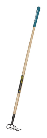 Yardworks Steel 4-Tine Cultivator, 57-in Wooden Shaft image 2
