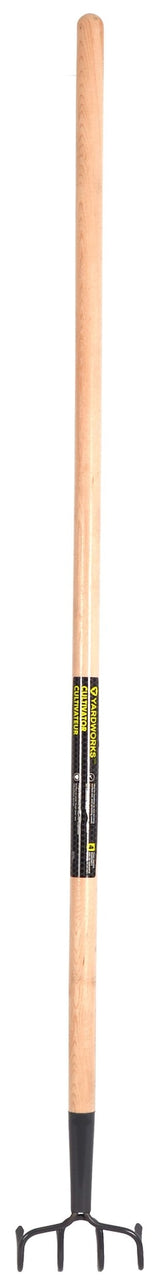 Yardworks Steel 4-Tine Cultivator, 57-in Wooden Shaft image 4
