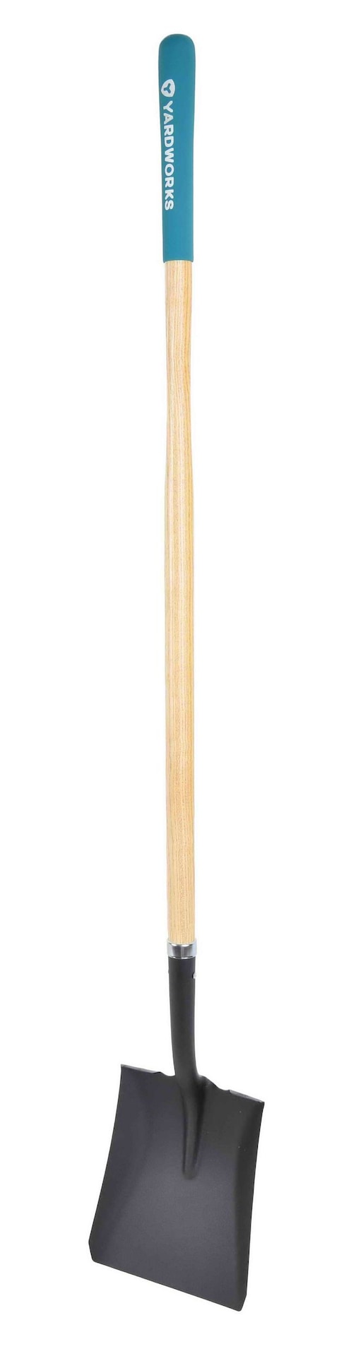 Yardworks Steel Square-Point Long-Handle Spade Shovel, 60-in Wooden Shaft