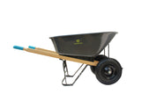 Yardworks Steel Tray 2-Wheel Garden Wheelbarrow, 6-cu-ft image 3
