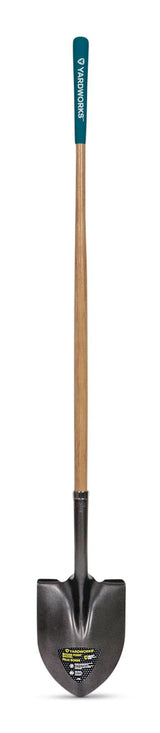 Yardworks Tempered Steel Round Point Long Handle Shovel, 62-In, Hardwood Shaft image 3