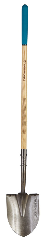 Yardworks Tempered Steel Round Point Long Handle Shovel, 62-In, Hardwood Shaft image 6