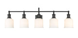 Z-Lite Bryant 5-Light Vanity Light, Black with Opal Shade image 2