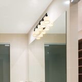 Z-Lite Bryant 5-Light Vanity Light, Black with Opal Shade image 7