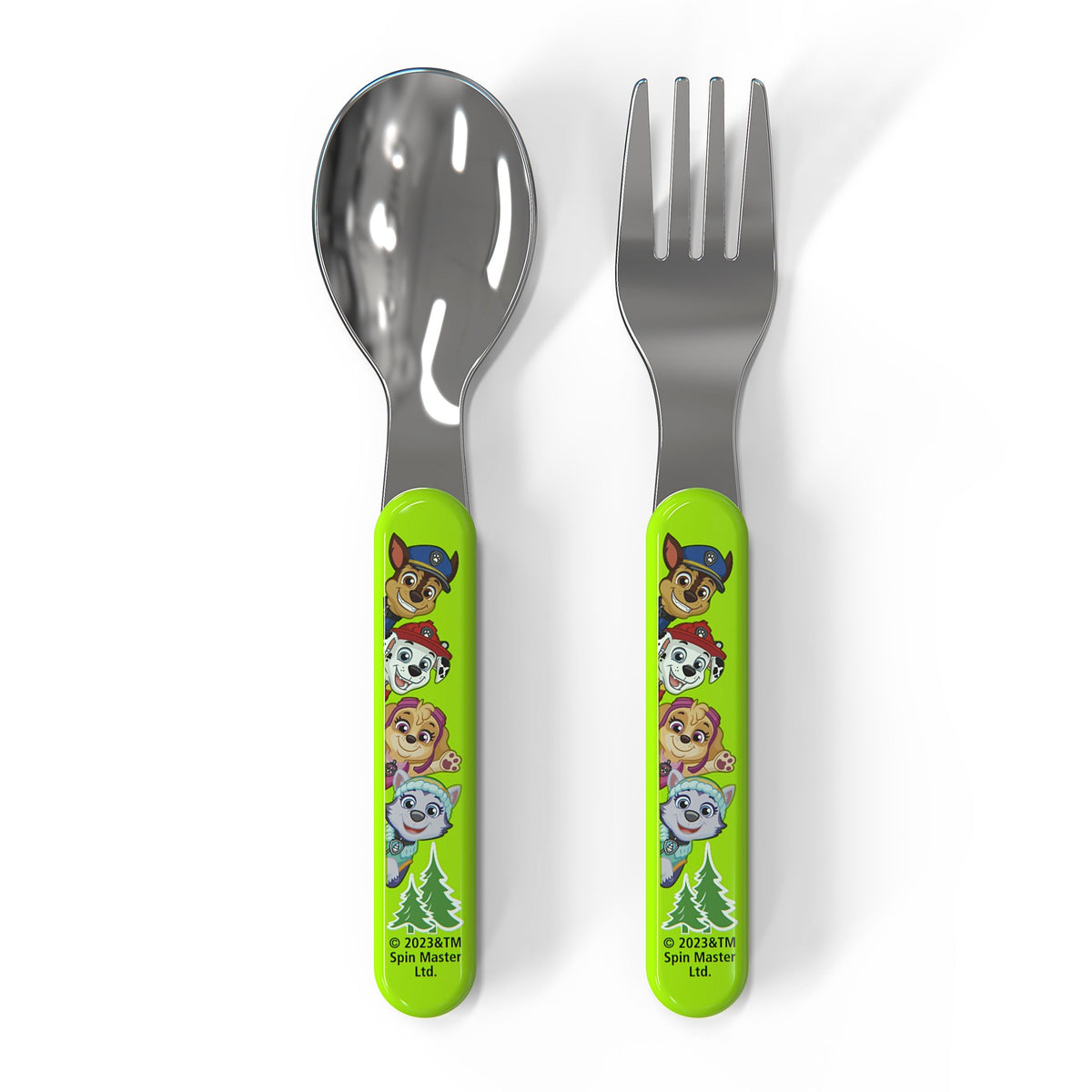Zak Designs Paw Patrol Flatware Set with Fork & Spoon, 2-Pc