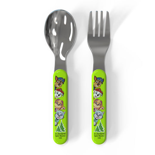 Zak Designs Paw Patrol Flatware Set with Fork & Spoon, 2-Pc