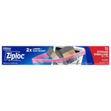 Ziploc Extra Large Reclosable Food Storage Bags, Reusable, 12-pk