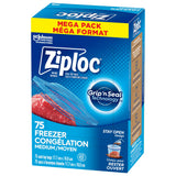 Ziploc Medium Plastic Freezer Bags Mega Pack, 520-mL, 75-pk