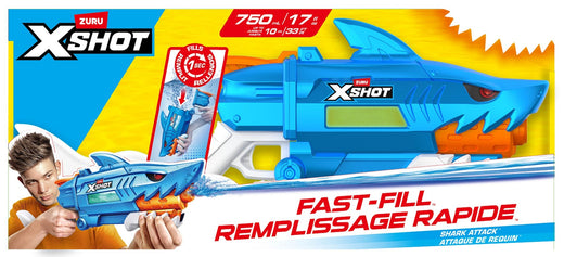Zuru X Shot Shark Fast Fill Water Blaster with Fast-Fill Technology, 750-mL