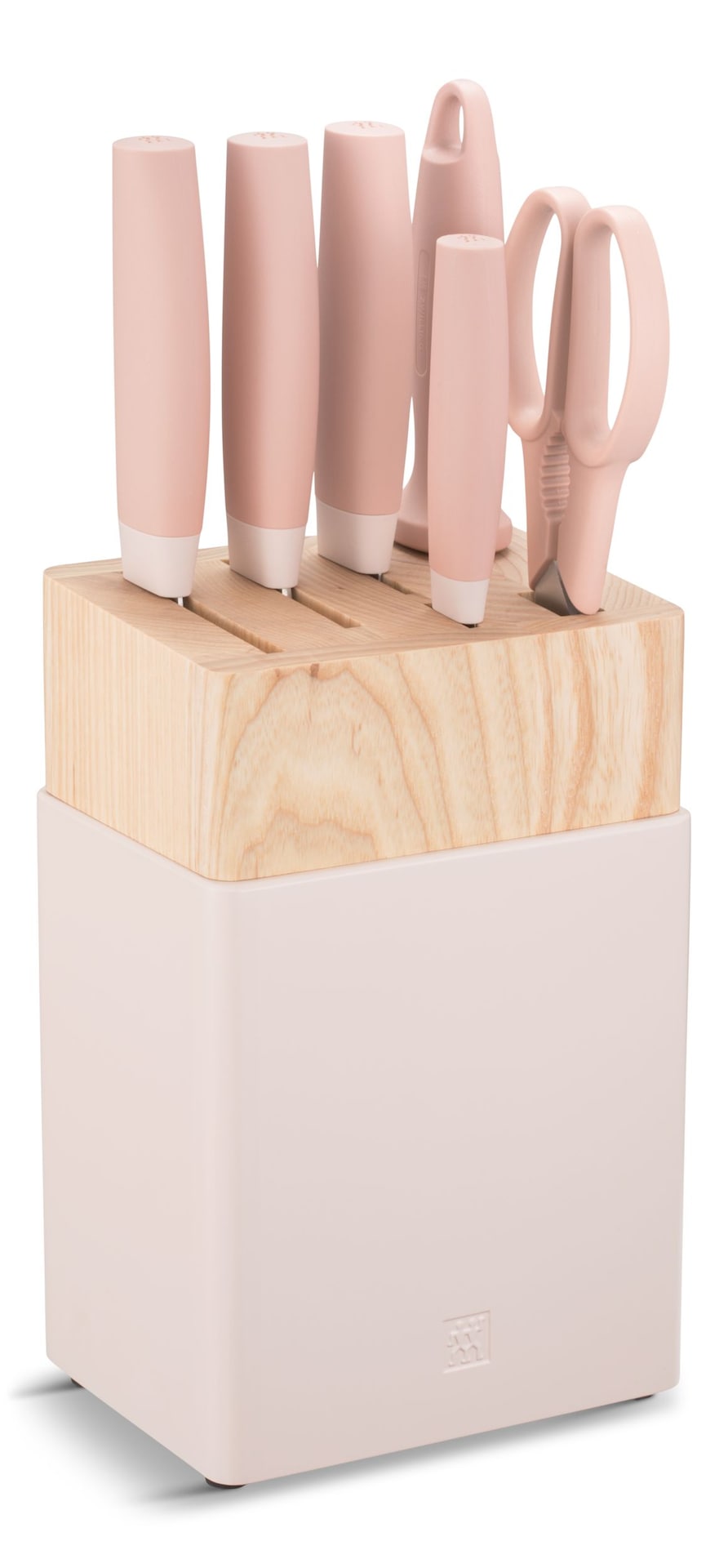 ZWILLING Now S Stainless Steel Knife Block Set, Pink, 7-pc
