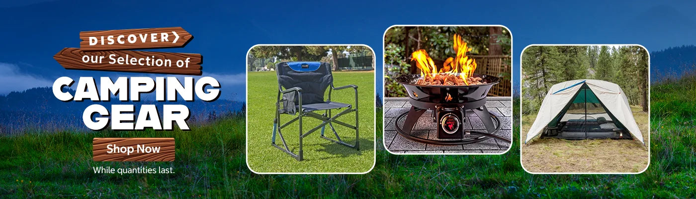 Camping gear and outdoor essentials